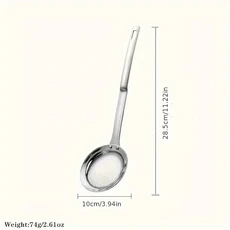 1개 스테인레스 스틸 오일 분리기 - 주방 및 레스토랑용 미세 메쉬 여과기 내구성 있는 304 등급, 01 medium