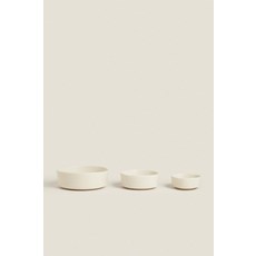 ZARA 자라 스톤웨어 반려동물 사료 그릇 볼 - 라이트 베이지 3307/211/052 126021, 4.5 x 11 x 11 cm