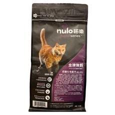 Nulo 紐樂芙 金牌無穀配方貓糧系列 成貓化毛配方, 雞肉 + 鱈魚, 300g, 1袋