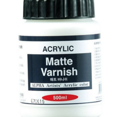 아크릴 바니쉬 매트 무광 그림 캔버스 바니쉬 재료 500ml 목공예 공예용 유화용 미술용 수채화 바탕칠