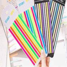 콩군하우스 밑줄스티커인덱스 라벨, 형광주황