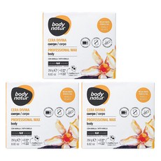 바디네이처 디바인 왁스 바디 바닐라 팔/다리/겨드랑이용, 250g, 3개