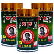 양치용 명인 자핵죽염 양치 가글 죽염 소금, 50g, 3개