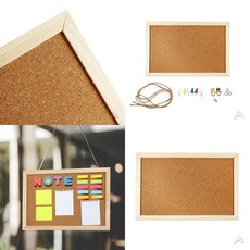 천연 코르크 벽걸이 게시판 메모판 갈색 사무용품 메모 붙이는 보드