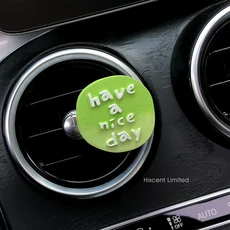 호환 Sweet Ice Cream Car Fragrance Diffuser Ornament Aroma Stone Universal Fit for Air Vent Decor Cu, 05 Green-niceday
