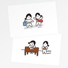 달페이퍼 미니미니 6종 엽서 postcard 인테리 옵션 2