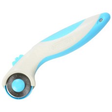 MORNSUN紙箱裁切刀 28mm企鵝自動圓刀 裁布/拼布 輪刀/工具刀/滾刀/輪轉式割布刀/縫紉工具, 水藍, 1個