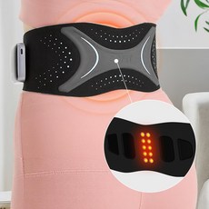 aoFIT EMS 슬림 벨트 허리보호대 뱃살 빼기 복근 운동기구 허리벨트 S라인, 블랙, 1