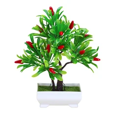 1Pc 인공 과일 오렌지 나무 분재 사무실 정원 데스크탑 파티 장식 홈 가짜, 06 Mini Pot, 1개