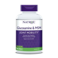 NATROL MSM 氨基葡萄糖膠囊, 360顆, 1罐