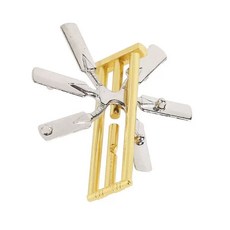 지혜의고리 감옥 퍼즐 고리 도금 게임 브레인 골든 자물쇠 퀘스트 두뇌, 1개, 합금 문 고난이도, 1피스