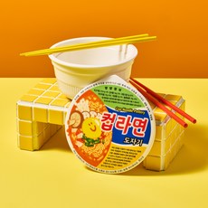 주식회사 이도온화 이도온화 육개장 컵라면 도자기, 1개, 컬러 육개장 도자기