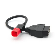 오토바이 진단 케이블 4PIN 6PIN 플러그 혼다 용 OBD2, 4 Pin, 1개
