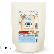 브레드가든 밀크 앤 밀크 식빵믹스, 364g, 8개