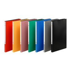 문화 PP 펀치리스 화일 파일철 레버 클립 파일 PP파일 서류철 A4 상철 F430-7, 회색, 5개