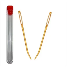 돗바늘 구부러진 팁 뜨게 액세서리 태피스트리 바느질 직조 원사 바늘 곡선 큰 눈, 8개박스형