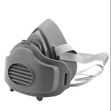 創為邦 Chavebon 3200防塵口罩 3701濾棉 半面罩設計 可水洗 適用於粉塵、打磨、噴漆作業防護, 1個, (防塵)3200+承接蓋(內含濾棉)