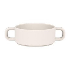 MOTHER-K 鉑金矽膠湯匙 - 韓國製嬰兒湯匙, 1個, 鉑金矽膠餐碗(象牙白)