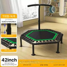 40인치 실내용 트램펄린 홈트레이닝 단품 에어로빅 경량, 42인치 그린
