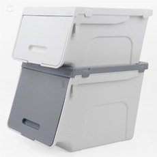 챌리나마켓 루맥스 슬라이딩 리빙박스 강아지장난감보관함, 슬림 소 - 그레이, 1개