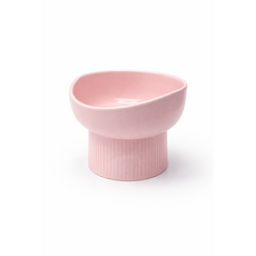 오멍 반려동물 파스텔 세라믹 식기 밥그릇 물그릇, 핑크, 1개