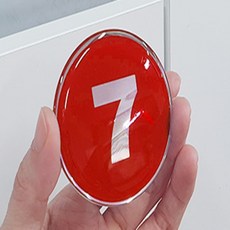 다다마용 에폭시번호판 번호스티커, 43