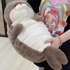 이거내꺼 퐁실 물범 인형 카피바라 키링 증정 애착 대형 바디필로우 동물, 퐁실물범, 1세트, 40cm