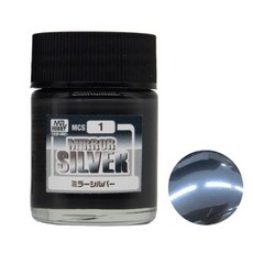 군제 SMS1 락카도료 미러 실버 에어브러시 전용 18ml, 1개