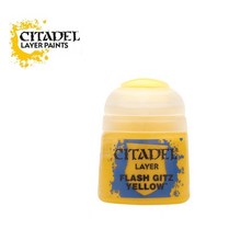 Citadel Layer/疊色漆 : Flash Gitz Yellow (12ml), 1個