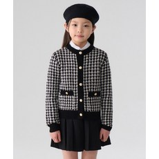 무신사 스탠다드 MUSINSA STANDARD KIDS 라운드 넥 트위드 가디건 [블랙] MKEWC1Z05-BK 401378