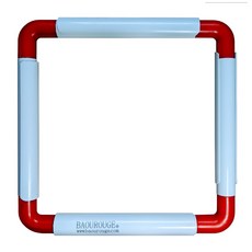 十字繡框/架 刺繡框/架 桌面夾式 方形 15x15 20x20 30x30公分, 紅色15x15公分, 1個