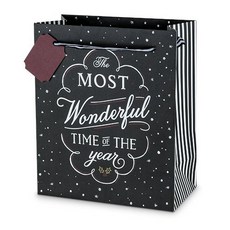 트와인 투 보틀 기프트 백 와인케이스, Chalkboard Christmas, 1개