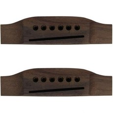 지아오이 2개 세트 어쿠스틱 기타 브릿지 6현 로즈우드 새들 기타 브릿지 교체용 - 스타일 A