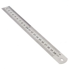 설계도 양면 센치인치 20cm 금속자 디자인용품 직자