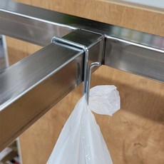 사각 파이프 분리수거함 전용 클립, 기본클립