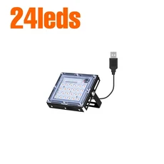 USB DC5V LED 성장 빛 전체 스펙트럼 식물 램프 실내 꽃 수경 텐트 토마토 야채 재배 조명, 03 24lesd, 01 USB DC5V