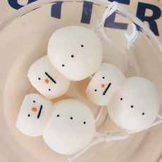 JM대박상점 캔들 켄들 향초 크리스마스 미니 거꾸로 눈사람 연말 선물, 클린코튼