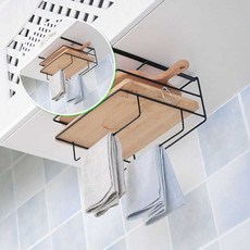 쌍문상회 주방 랙 행주걸이 도마걸이 도마받침대 선반 도마정리 정리 도마꽂이 도마랙 M12029 도마거치대 40872EA, 화이트