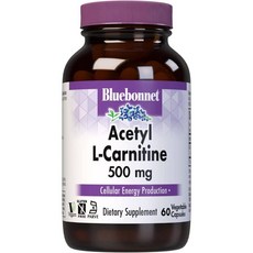 블루보넷 아세틸 L-카르니틴 500mg 캡슐 Bluebonnet Acetyl L-Carnitine, 1개, 60정