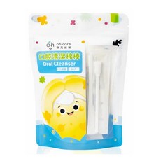 齒妍堂 口腔清潔棒 30入 口腔清潔棉棒 紗布棒 寶寶潔牙棉 歐克威爾 舌苔清潔 Lab52 嬰兒潔牙棒 1777, 1個, 歐克威爾-袋裝30入 / 4953