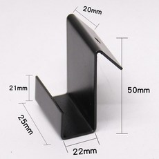 타일 진열 후크 전시 클립 고리 걸이 10개 스틸, 1개, 철석재 하단 22mm