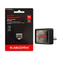 SANDISK Extreme Fit 64GB Type-C 迷你高速隨身碟，安卓蘋果適用, 1個