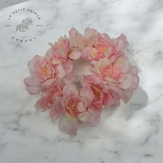 [르뽀뜨프린스] 조화 미니꽃다발 납골당 성묘 미니리스, 초미니리스, 1개