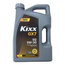 킥스 Kixx GX7 SQ 5W-30 4L 가솔린 LPG 엔진오일, 1개