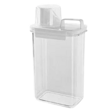 防潮鎖鮮儲糧罐附量杯 透明米桶 密封米缸 廚房收納儲物罐，廚房收納好幫手，防潮保鮮，透明可視, 量杯儲糧罐 大 透明, 1個