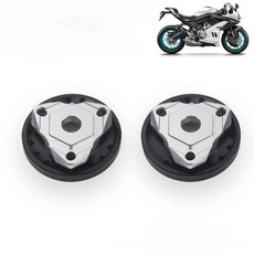 오토바이 프론트 서스펜션 포크 프리로드 조절기 캡 가드 커버, 18. R