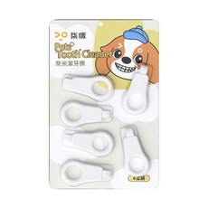 寵物奈米潔牙擦 白色 6只裝, 1個