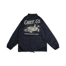 COACH 32 ROADSTER JKT 教練外套 黑色/深藍, 深藍,M