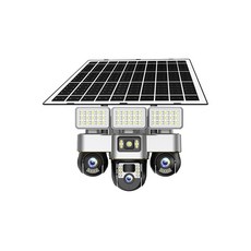 網路攝影機 旋轉鏡頭 4G SIM卡 雙向通話 太陽能 移動跟蹤 紅外線夜視, 1個, 監控王 VTS30-4G,標配加購128G記憶卡