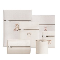 투엘 고급형 자수 세탁망 4종세트, 아이보리, 1세트